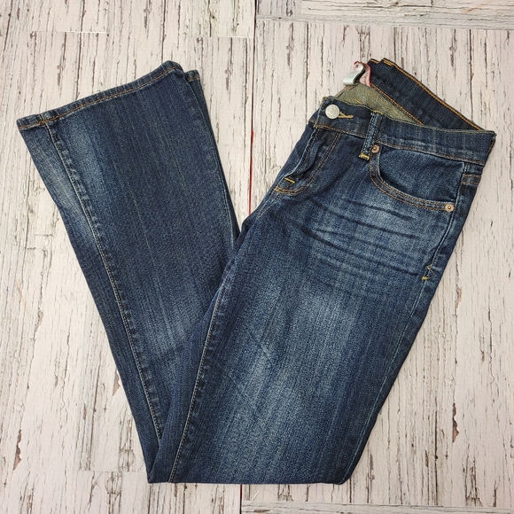 Lucky Brand Charlie Baby Boot  Mid Rise Denim Blue Jean - Picture 6 of 12